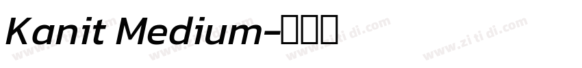 Kanit Medium字体转换